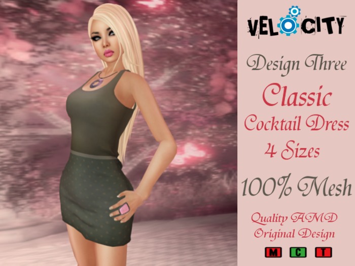 VELOCITY Design Three Cocktail Dress
