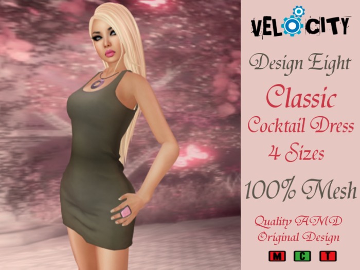 VELOCITY Design Eight Cocktail Dress