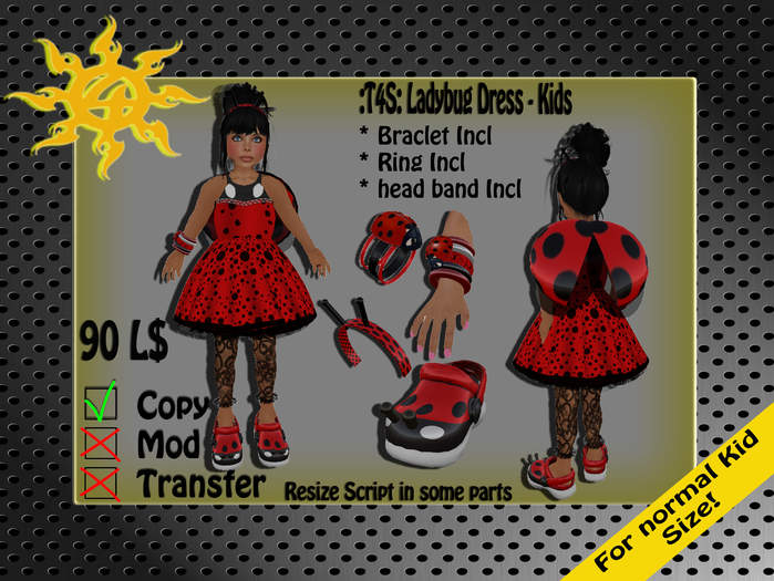 :T4S: Ladybug Dress - Kids