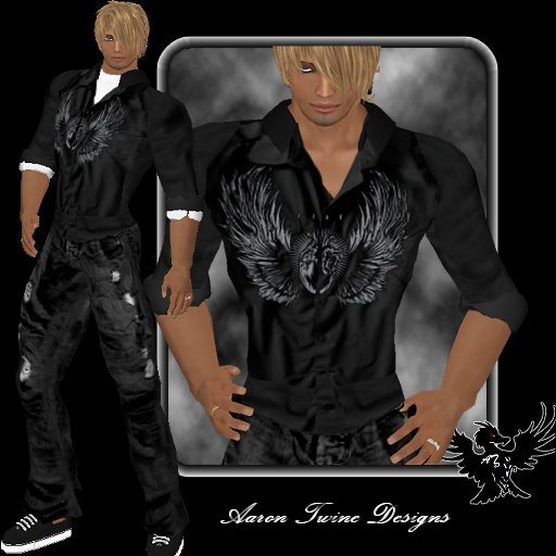 -ATD- FEAR printed button up -copy