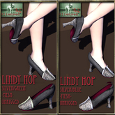 Bliensen + MaiTai - Lindy Hop - vintage shoes - Silver with Green