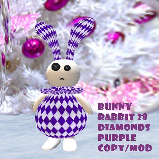 Bunny Rabbit 28 Diamonds Purple Box 