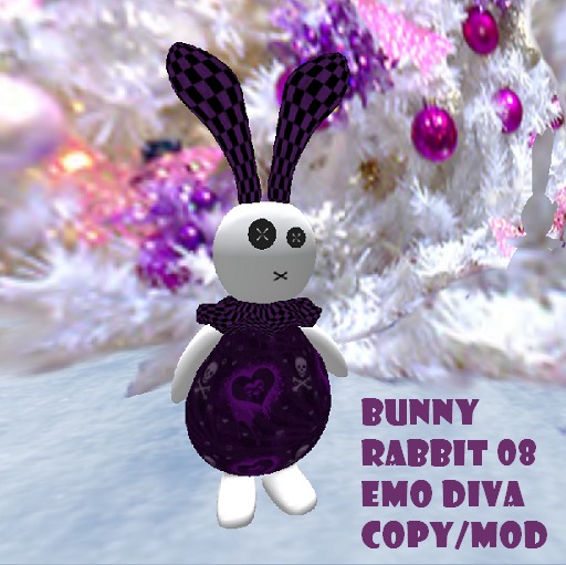emo bunny plush