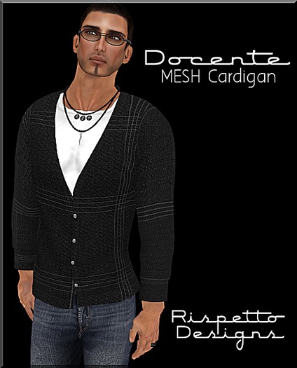 Rispetto Design - Docente MESH Cardigans - Black