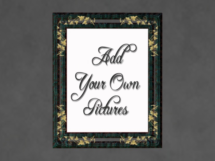 N1C Creations Digital Photo Frame Turquoise Leaf 