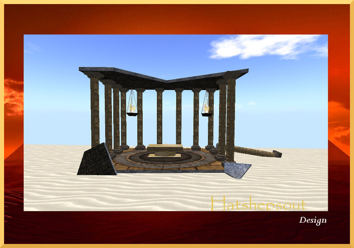 Temple Ramses II, with animation sacrificial dagger more
