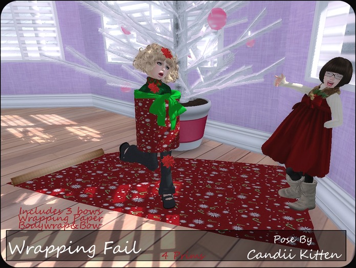 Candii Kitten - Wrapping Fail Pose