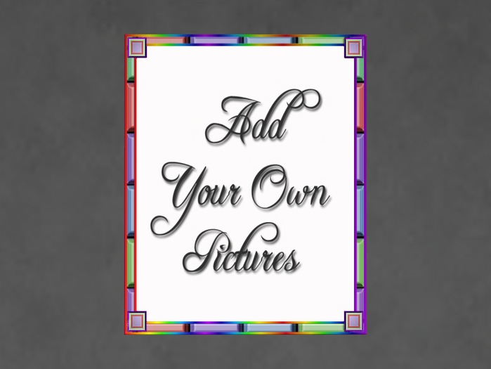 N1C Creations Digital Photo Frame Candy Colors