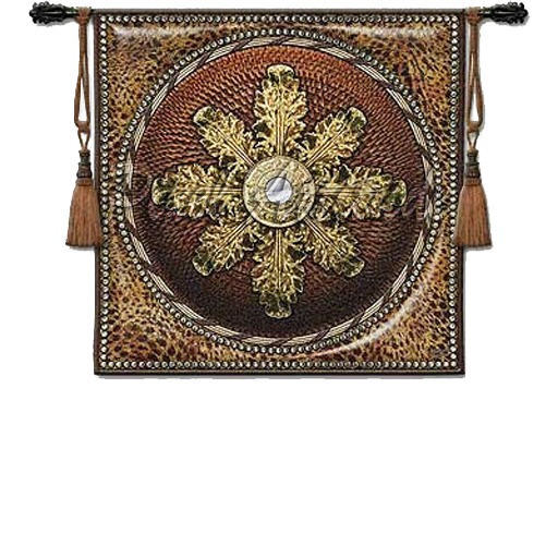 Leopard Medalion Wall Hanging Texture