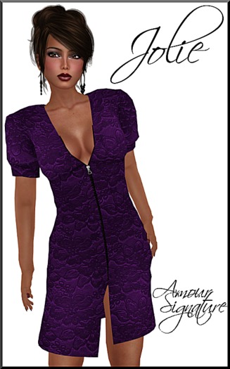 Amour Signature - Jolie MESH Dress - Grape