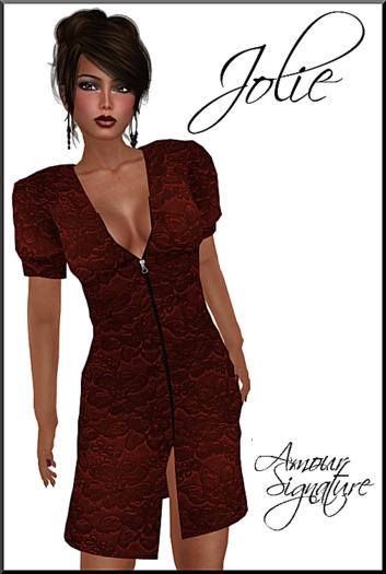 Amour Signature - Jolie MESH Dress - Rust