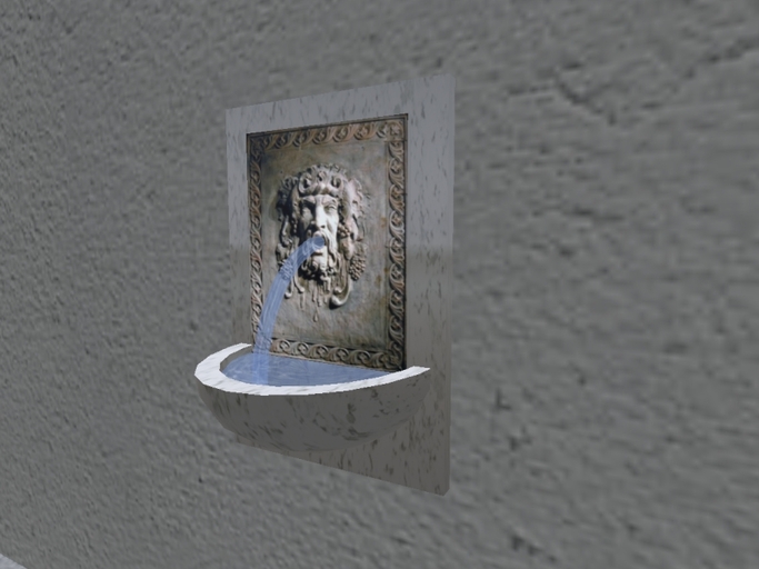 Arkad's Wall Mounted Fountain, Marble