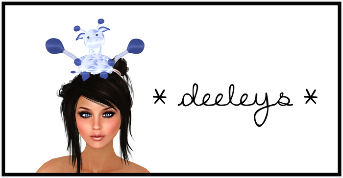 Cute Blue Baby Giraffe Deeleyboppers