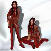 *Lurve* Winter Flannel Fun - Red