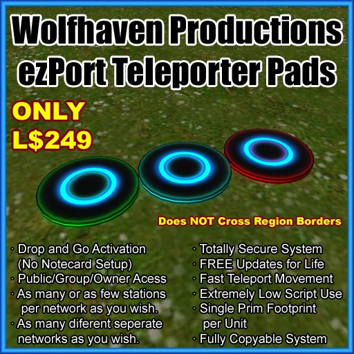 Wolfhaven ezPort Teleport Pad System