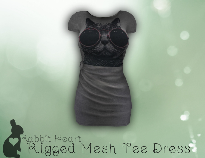 Rabbit Heart - Cat Tee Dress (Mesh)