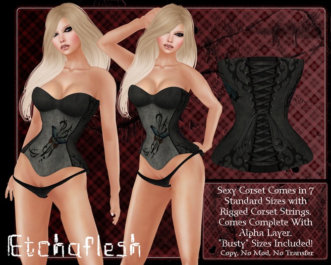 [Etchaflesh] In Flight Overbust Corset
