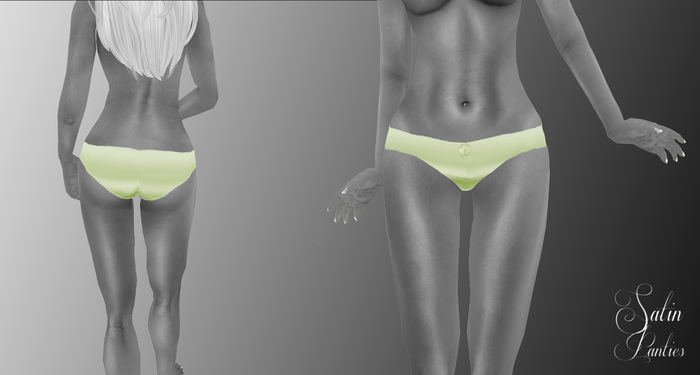 ♛ Satin Panties - Lime