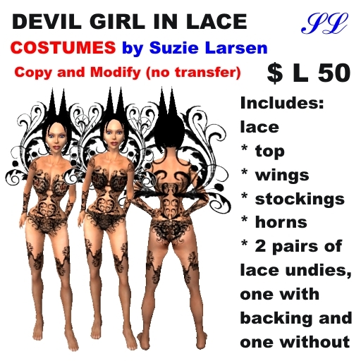OnP costume devil in lace