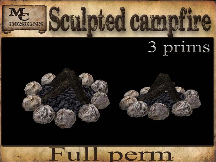MC Campfire sculpty pack