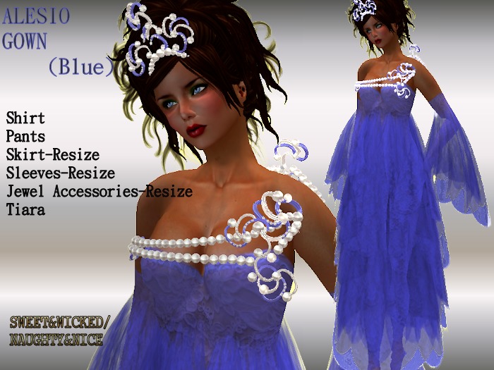 (N&N)ALESIO GOWN BLUE
