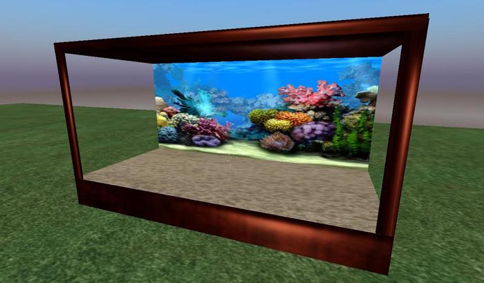 Open Show Aquarium Walnut