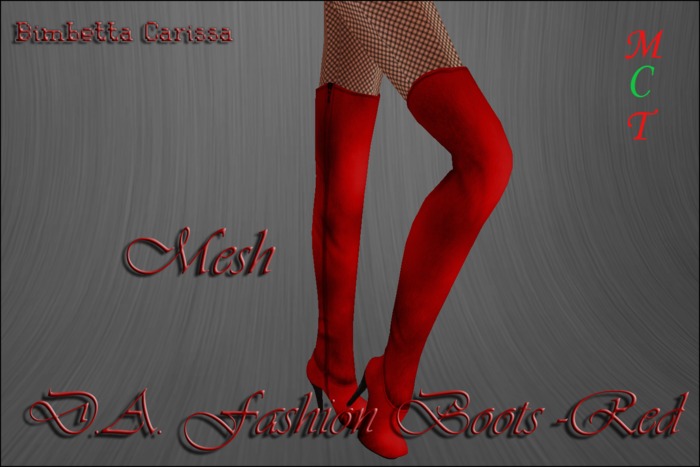 *Christmas Promo* D.A. Fashion Boots - Red
