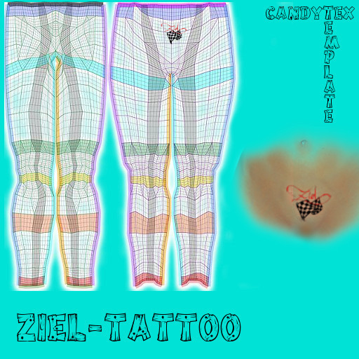 CandyTex Ziel-tattoo