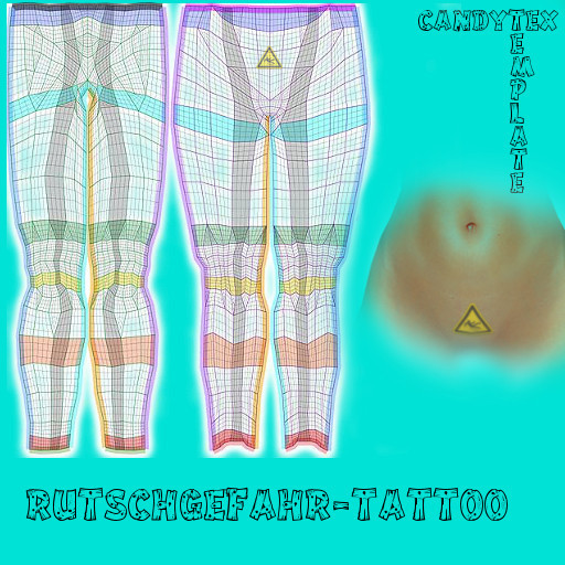 CandyTex Rutschgefahr-tattoo