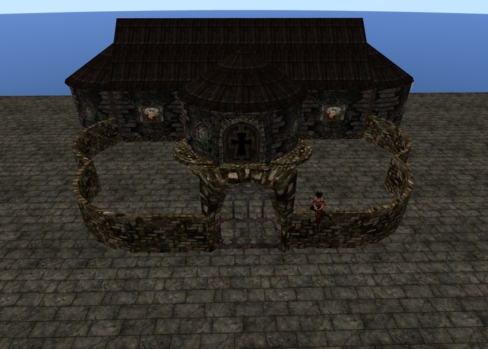 ~CrimsonStone Creations~Gothic Stone Cottage