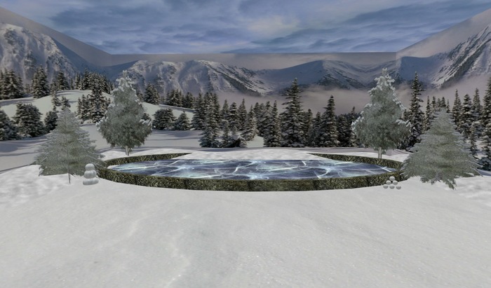 ~CrimsonStone Creations~Winter Sky Dome