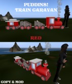 Puddins! Train Caravan - Red