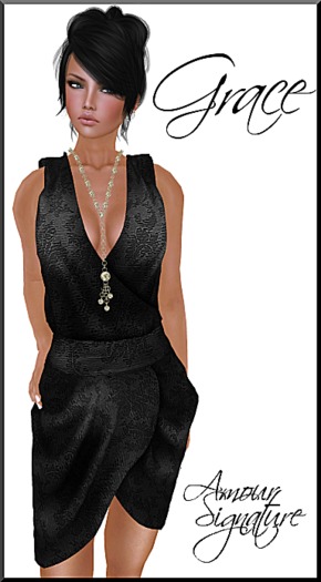 Amour Signature - Grace MESH Dress - Black