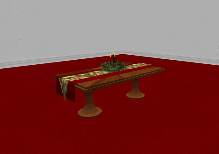 Christmas Table w/ Center Piece byGabe