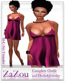 ZaZou Nighty Complete Outfit Pink