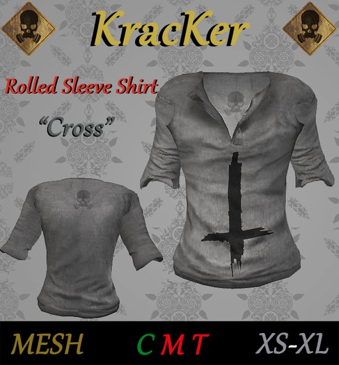 Rolled Sleeve Shirt - Cross