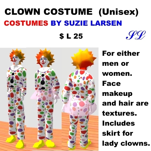 OnP Clown Costume (men or women)
