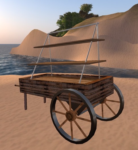 vendor cart - shelves 