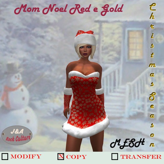 Mom Noel Red & Gold - 2001