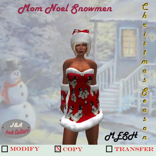 Mom Noel Snowmen