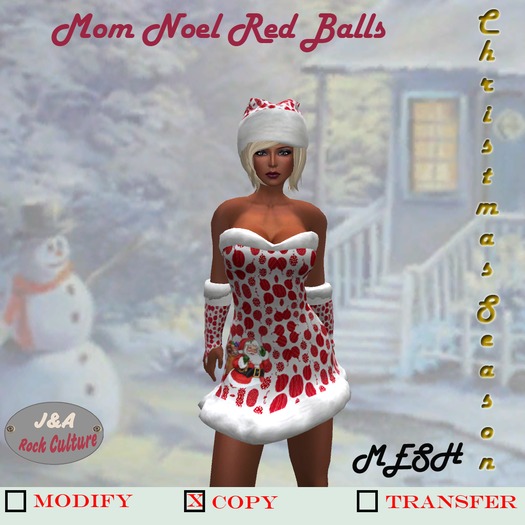 Mom Noel Red Balls