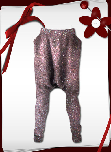 mesh harem pants glitter