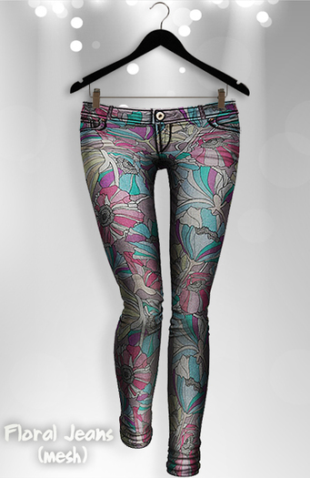 Reila : Floral Jeans 2 