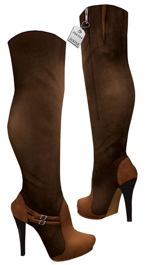 Mesh_ leather Overknees Style 01