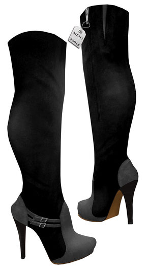 Mesh_ leather Overknees Style 03