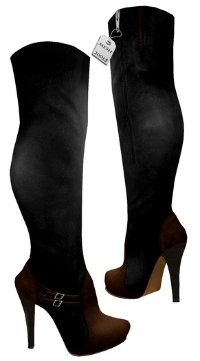 Mesh_ leather Overknees Style 09