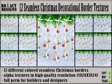 Ro!Act Designs 12 Seamless Christmas Decorational Borders