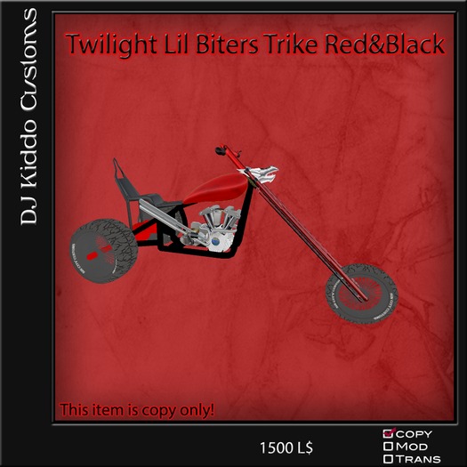 Twilight Lil Biters Trike (Red&Black)