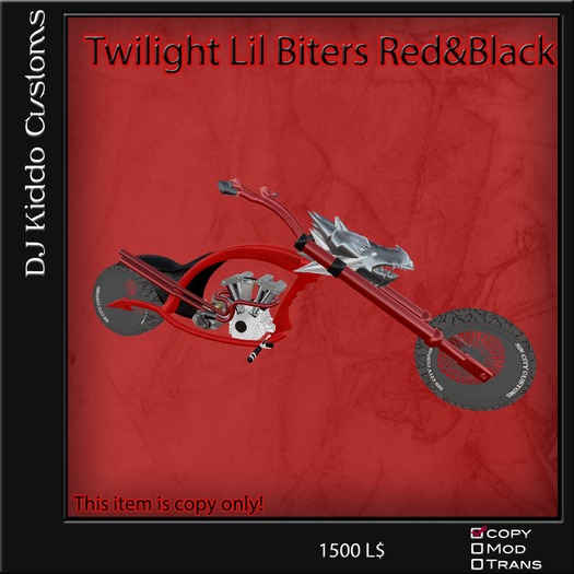 Twilight Lil Biters (Red & Black )