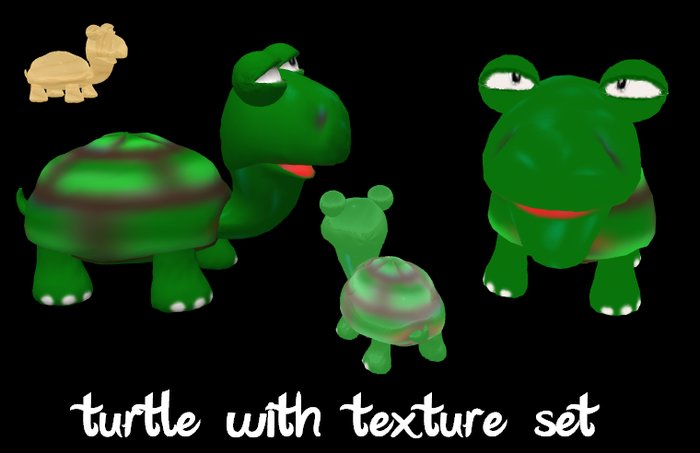 *Diesel Magic* turtle with textur set  / sculpted maps